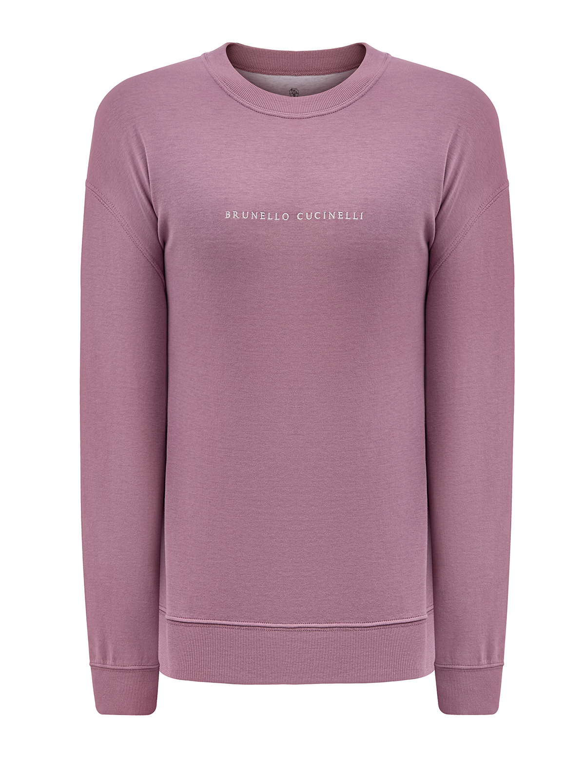 

Свитшот из мягкого хлопкового футера с минималистичной вышивкой